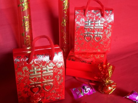 婚禮 紅蠟燭 喜糖