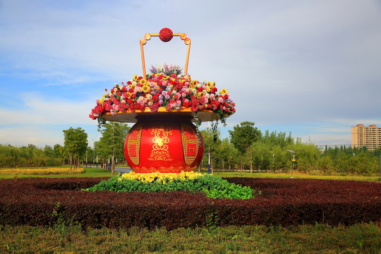花籃雕塑
