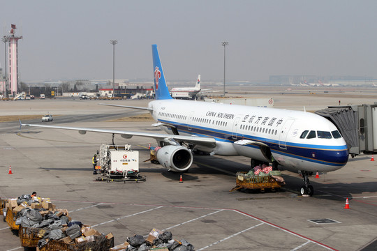 北京首都機(jī)場 南航飛機(jī)