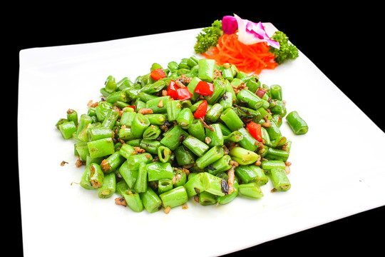 欖菜肉末四季豆