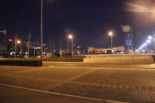 奧林匹克公園廣場(chǎng)夜景