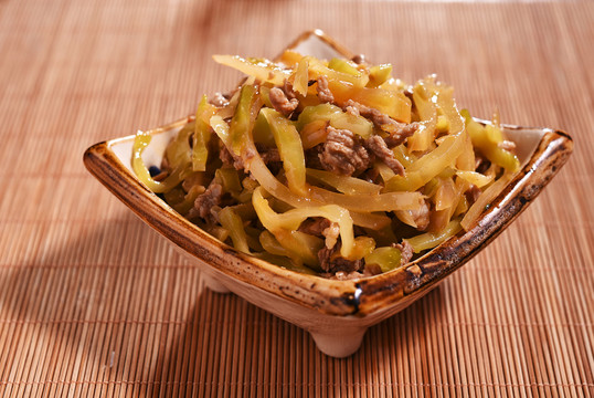 榨菜肉絲
