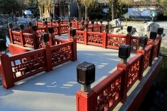 北京 大觀園 曲折橋