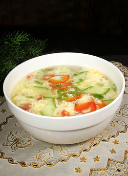 時蔬雞蛋湯2