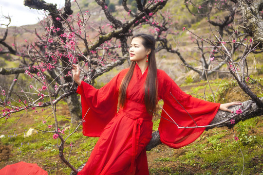 桃花美女人像攝影