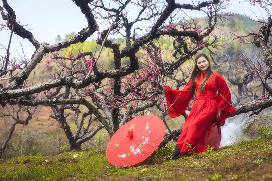 桃花美女人像攝影