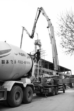 水泥泵車 建筑澆筑