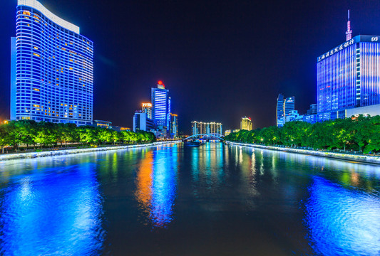 寧波三江口夜景