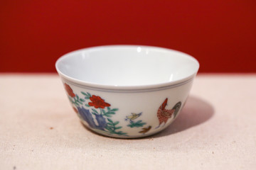 康熙仿成化斗彩雞缸杯 清代瓷器