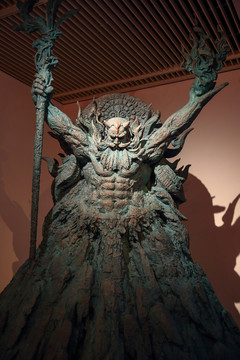大力神塑像 神像