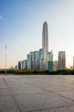 深圳市中心的摩天大樓