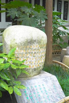 園林小景 石碑