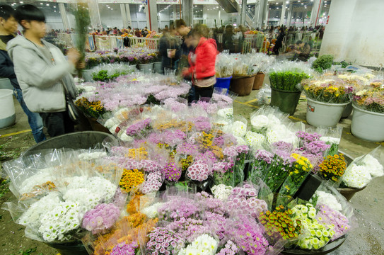 昆明斗南花市夜市