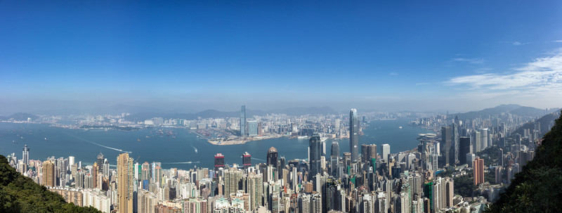 香港維多利亞港全景