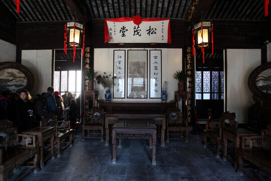 周莊 沈宅 實木 雕刻 沈萬三