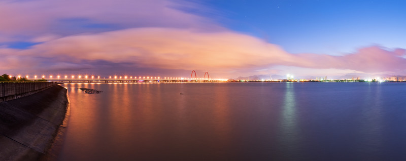 錢塘江夜景全景