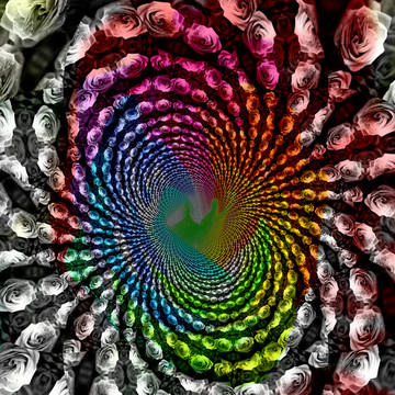 拼花花型裝飾畫 無分層