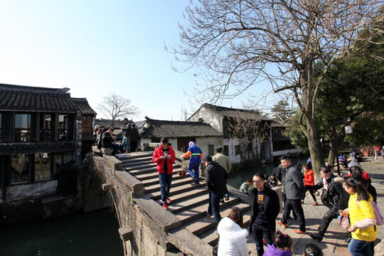 中國 水鄉(xiāng) 周莊 橋 古鎮(zhèn)