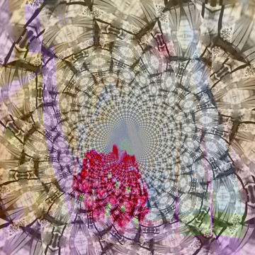 拼花花型裝飾畫 無分層