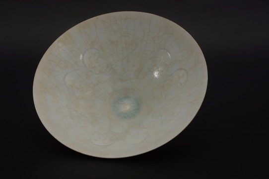 宋代瓷器 湖田窯斗笠碗