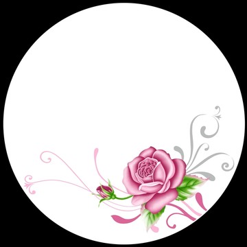 陶瓷花紙 月季