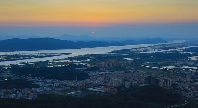 鄉(xiāng)鎮(zhèn) 建筑 城市 景觀 全景