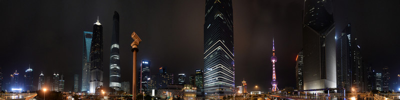 上海城市商業(yè)中心全景