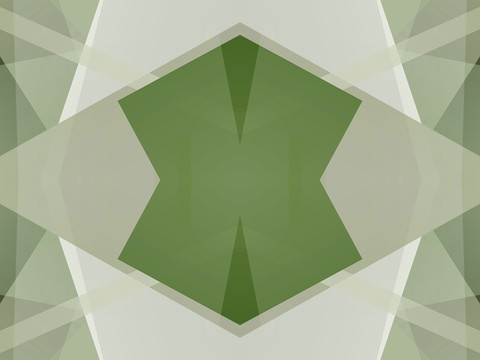 綠色幾何拼接抽象立體電腦圖案