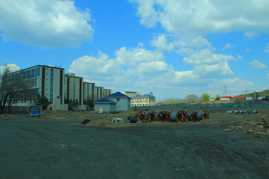小區(qū) 建筑工地