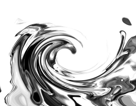 水墨線條 漩渦