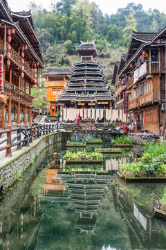 黎平肇興侗寨鼓樓