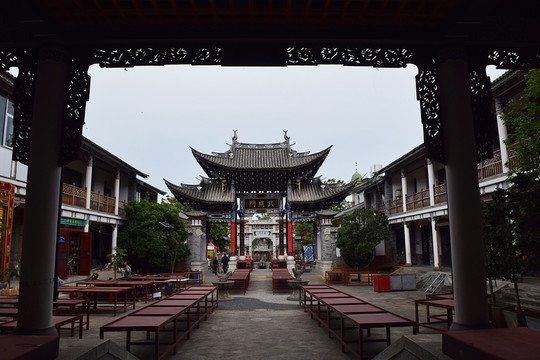 云南大理古城 關(guān)帝廟 武成門