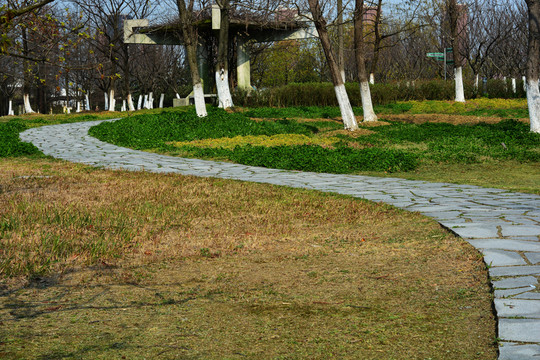 公園石子路