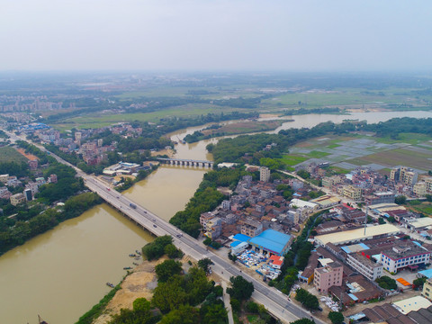 漠陽江 江畔 橋 江河