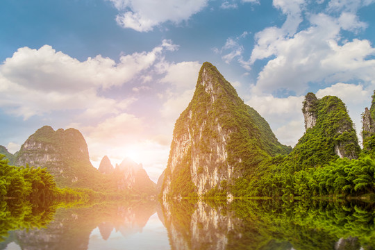 桂林陽朔漓江山水風(fēng)光