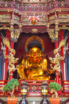 杭州靈隱寺佛像 彌勒佛像