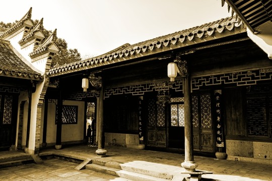 中式古鎮(zhèn)民居