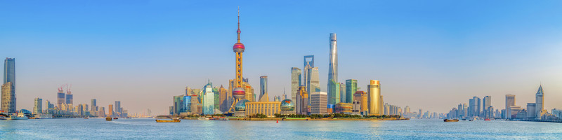 上海外灘陸家嘴全景