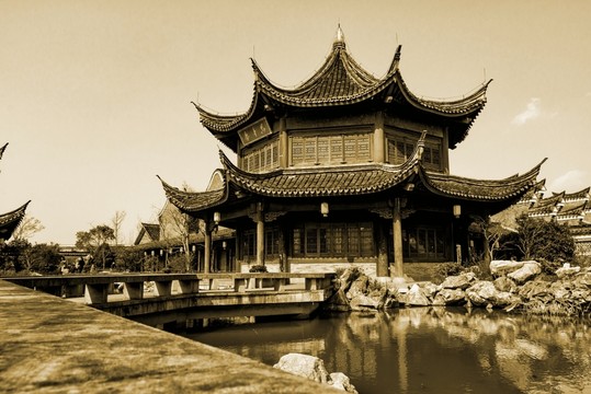 梁祝文化公園八角樓