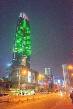 綠地大廈 普利中心夜景