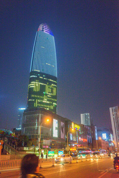 綠地大廈 普利中心夜景