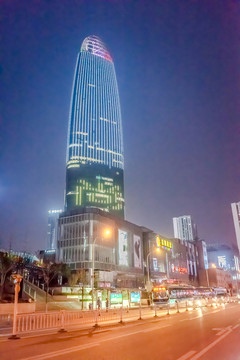 綠地大廈 普利中心夜景