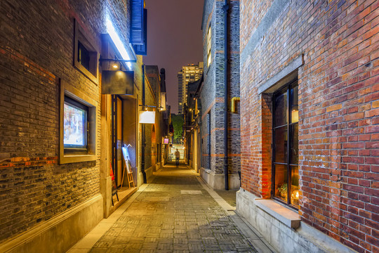 上海石庫門夜景