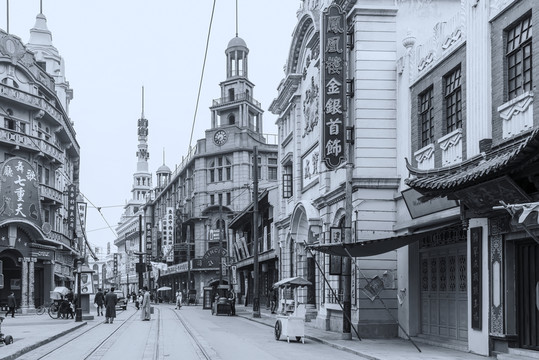 老上海街景