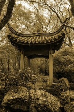 江南文化古建亭臺
