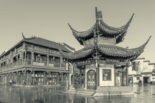 南京秦淮河懷舊照片