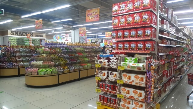 超市貨架 超市內景