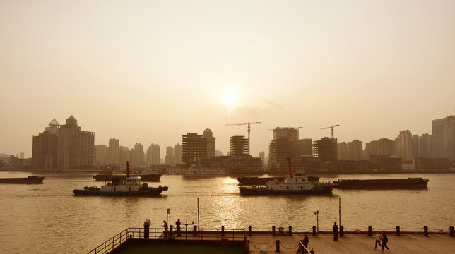 上海黃浦江畔風光