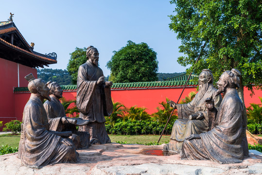 孔子講學(xué) 雕塑 雕像
