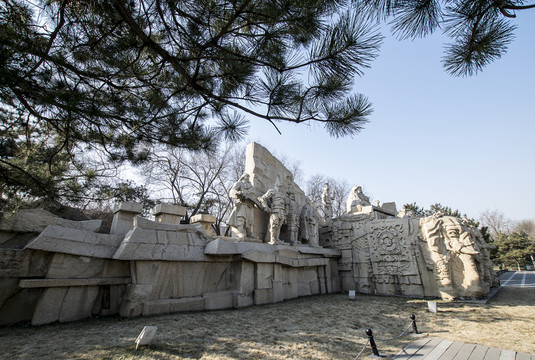 元大都遺址公園 雕塑 大都建典